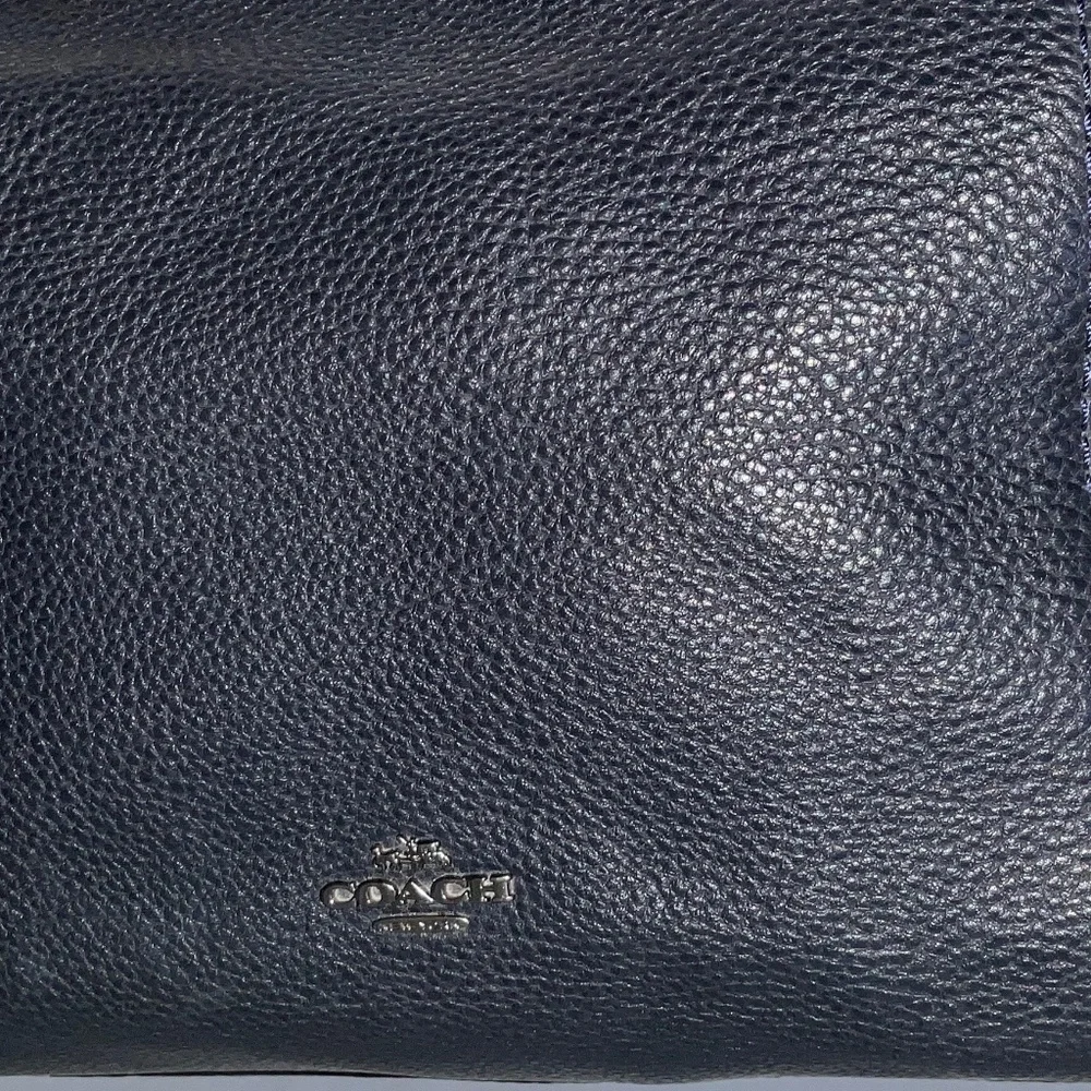 COACH Lennox 2Way Leather Tote Satchel Blue